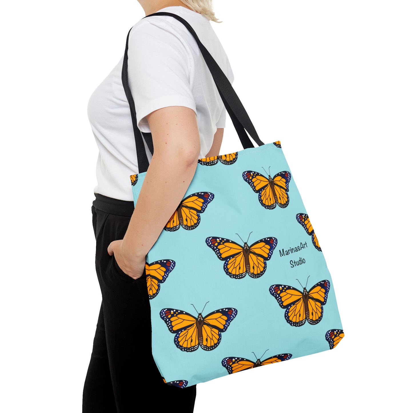 Monarch Butterfly (Sky Blue) | Tote Bag