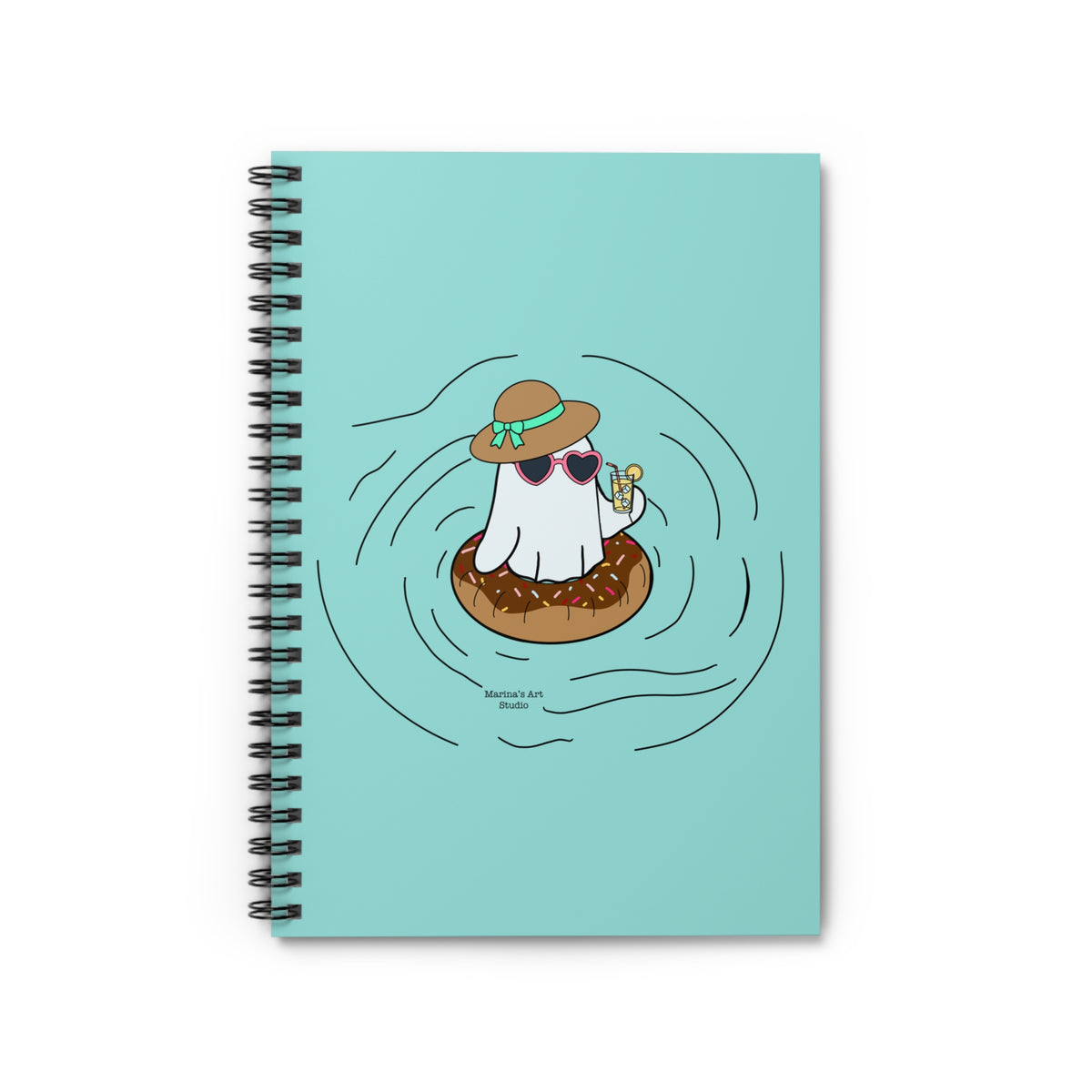 Cute Ghost on Vacation | Notebook