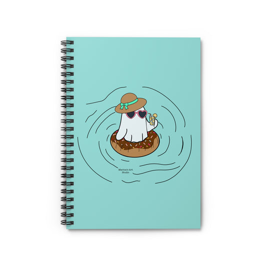 Cute Ghost on Vacation | Notebook
