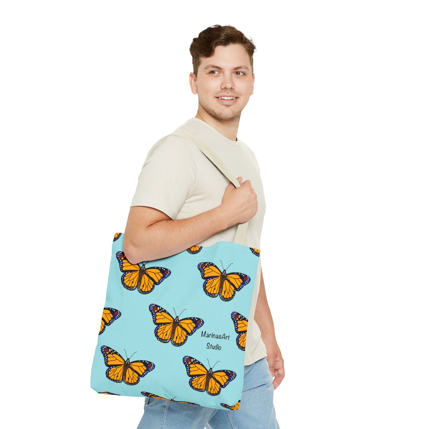 Monarch Butterfly (Sky Blue) | Tote Bag