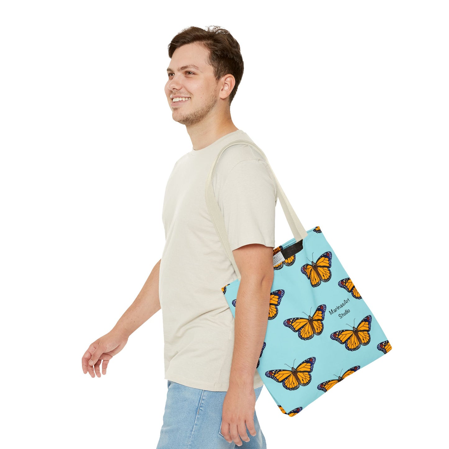 Monarch Butterfly (Sky Blue) | Tote Bag