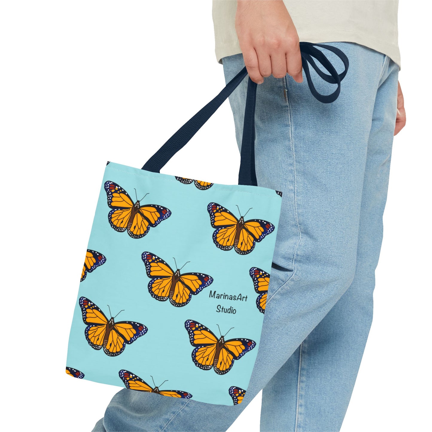 Monarch Butterfly (Sky Blue) | Tote Bag