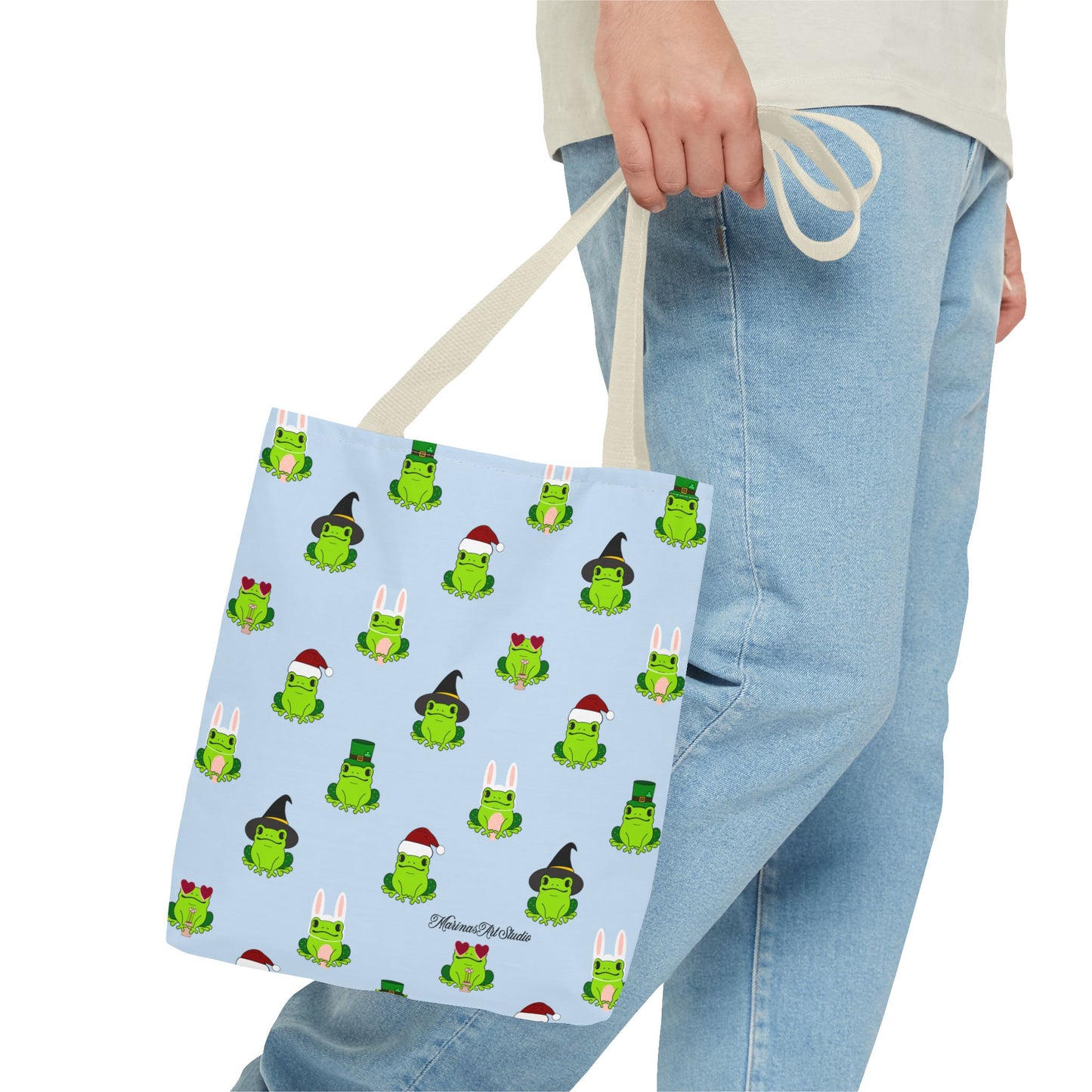 Holiday Frogs | Tote Bag