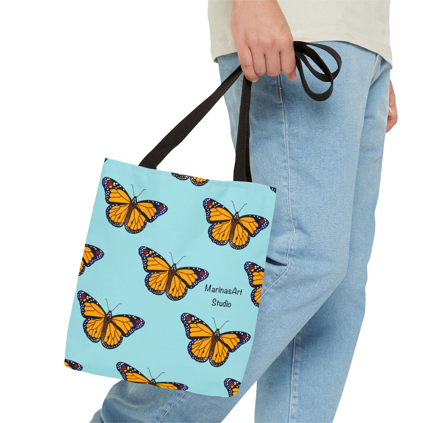 Monarch Butterfly (Sky Blue) | Tote Bag