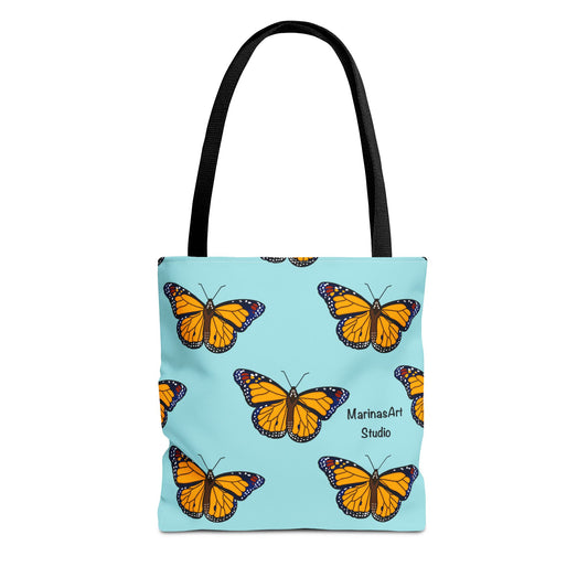 Monarch Butterfly (Sky Blue) | Tote Bag