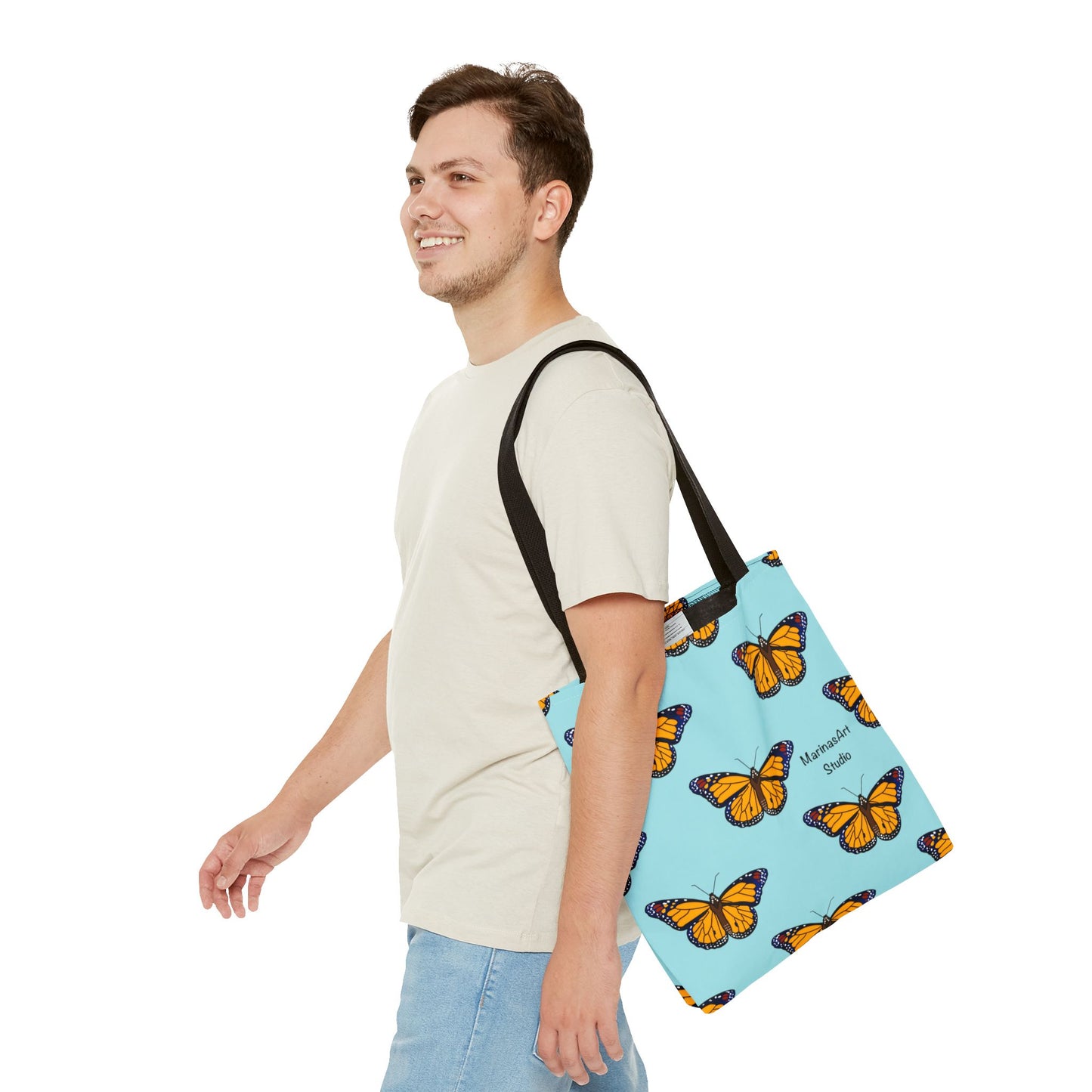 Monarch Butterfly (Sky Blue) | Tote Bag