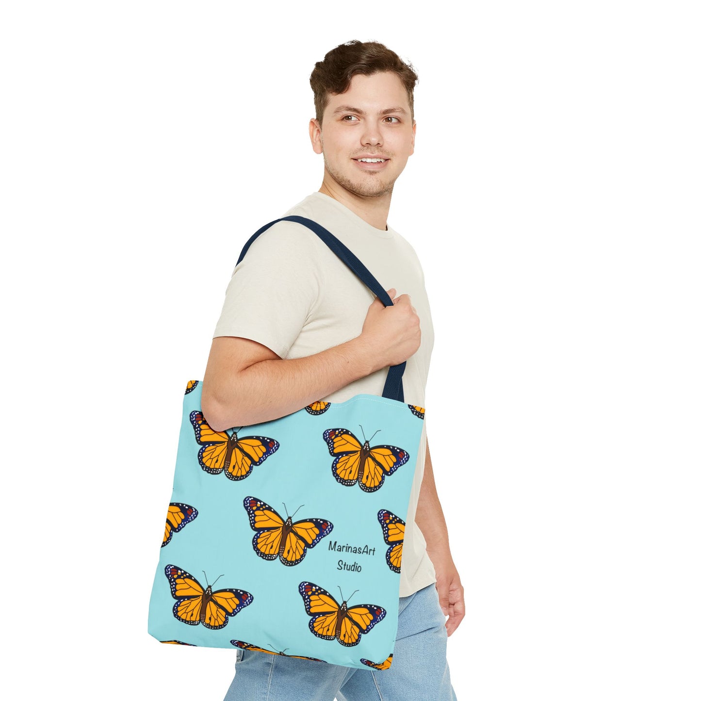 Monarch Butterfly (Sky Blue) | Tote Bag