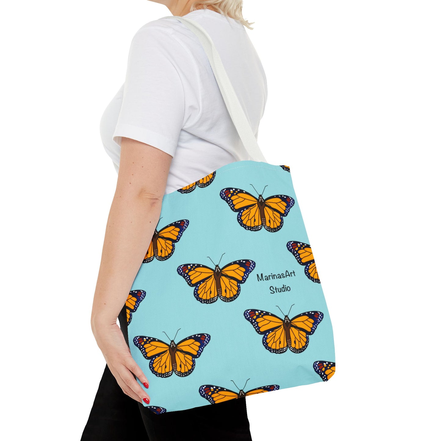 Monarch Butterfly (Sky Blue) | Tote Bag