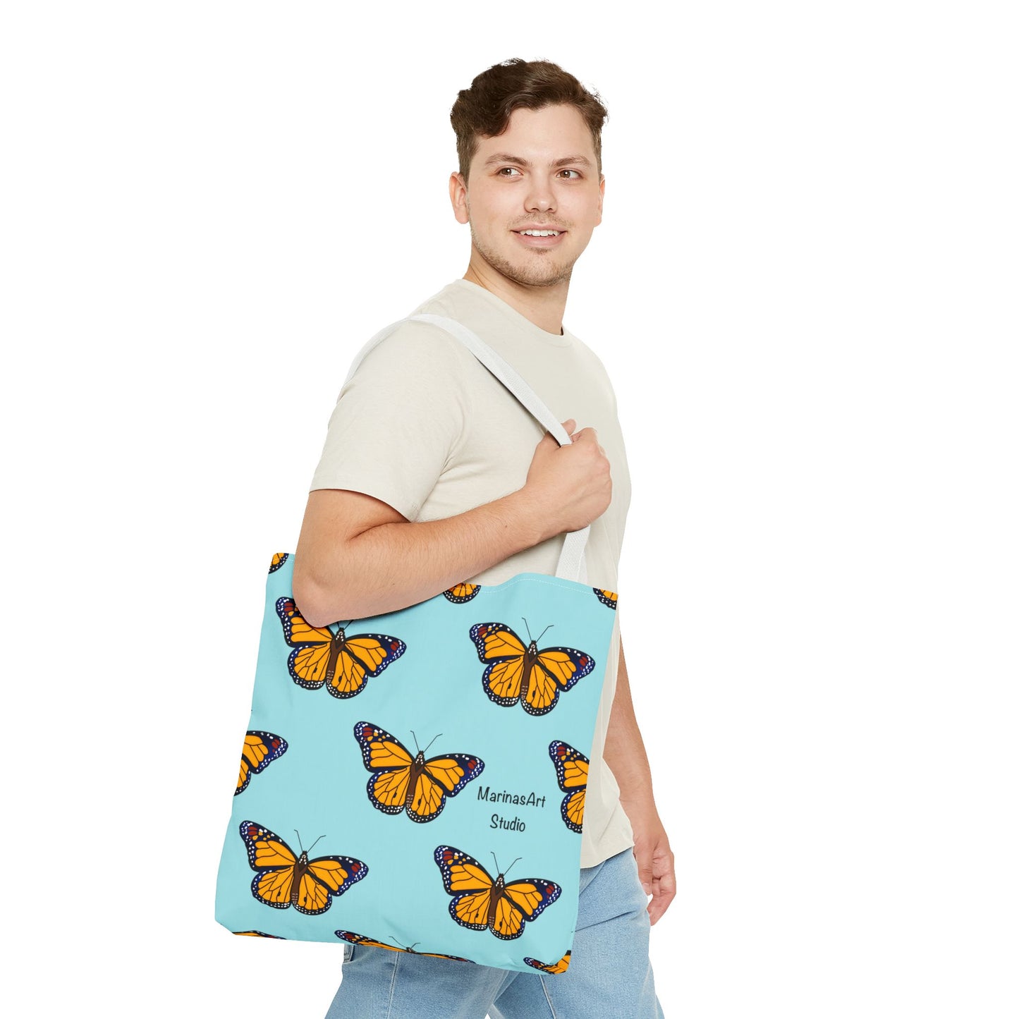 Monarch Butterfly (Sky Blue) | Tote Bag