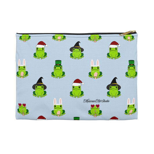 Holiday Frogs | Pouch
